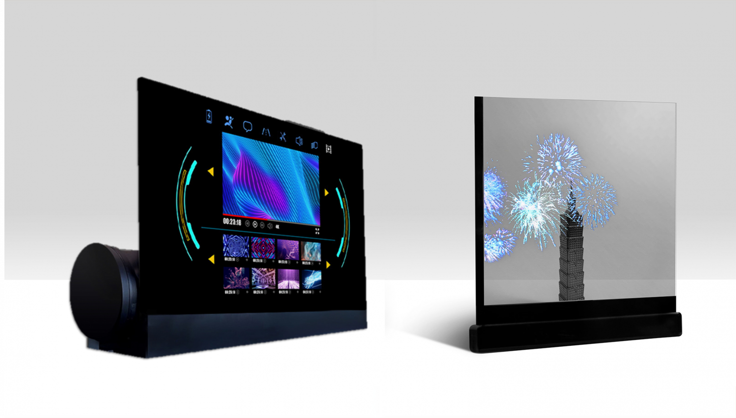 可卷式、折迭性、高透明